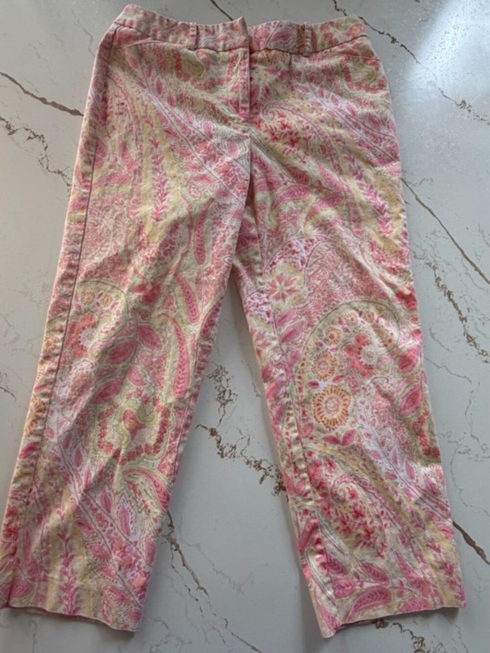 Talbots Paisley Capri Pants